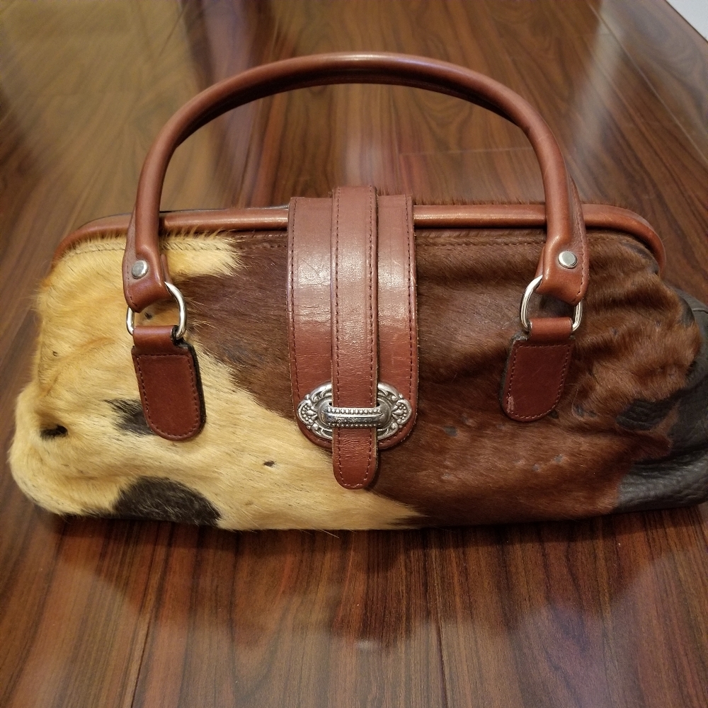 Unique Design Natural Cow Hyde Shoulder Bag